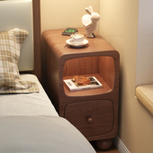 床头柜简约现代超窄夹缝小型床边柜极窄家用卧室收纳小柜子