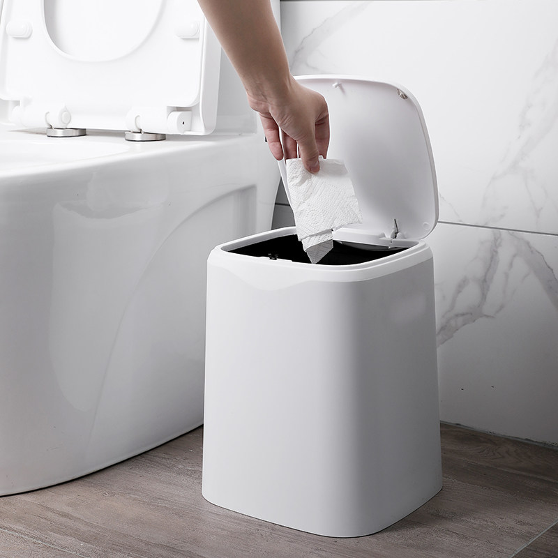 垃圾桶卫生间厕所带盖纸篓筒按压式家用大号容量室客厅桶,家庭/个人清洁工具,垃圾桶,淘宝优惠券,粉丝福利购,淘宝优惠卷