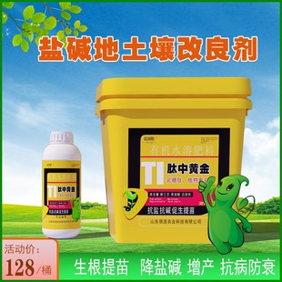 盐碱地土壤改良剂肥抗盐抗碱克星双向调节生根提苗促生长农用