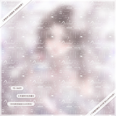 【天使时光沙漏】密集普白全屏水印原创扭蛋头像兑图领图