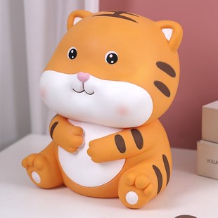 原艺森社生肖虎存钱罐老虎摆件可爱男女同学朋友生日礼物可存可取