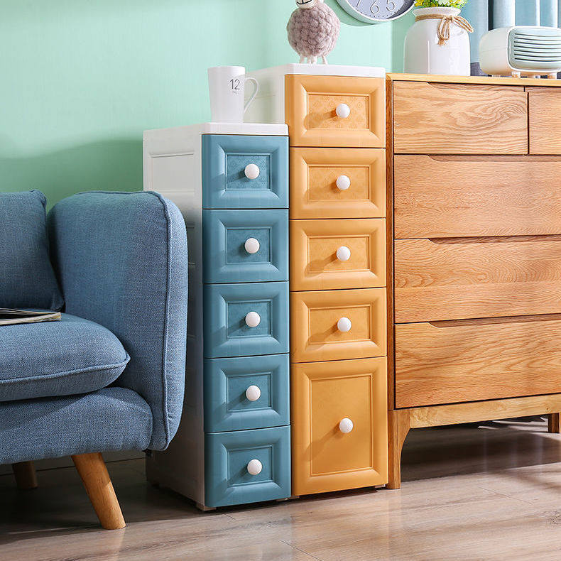 c欧式加高加厚夹缝收纳柜抽屉式厨房窄缝隙卫生间储物柜,收纳整理,收纳柜,淘宝优惠券,粉丝福利购,淘宝优惠卷