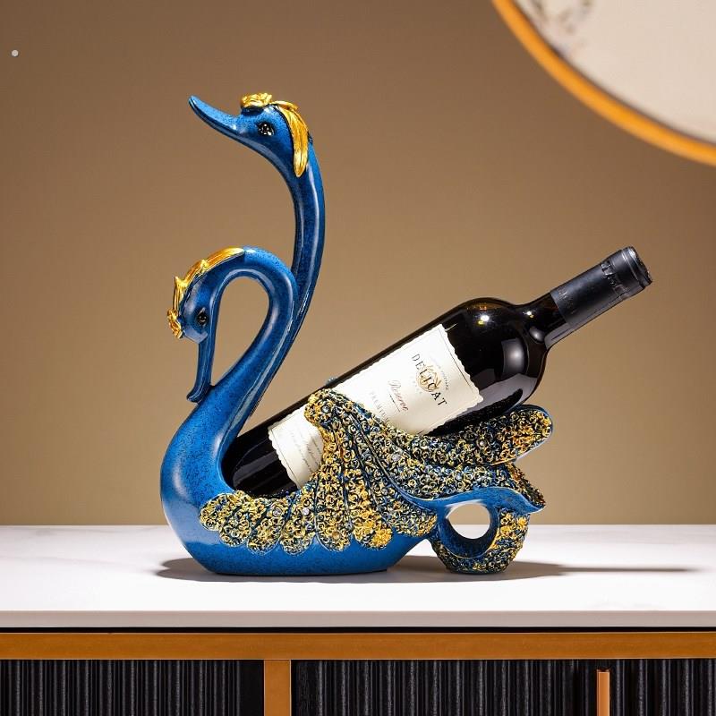 马到成功红酒架摆件酒托展示架斜放酒柜放葡萄酒瓶的收纳置物架子图片