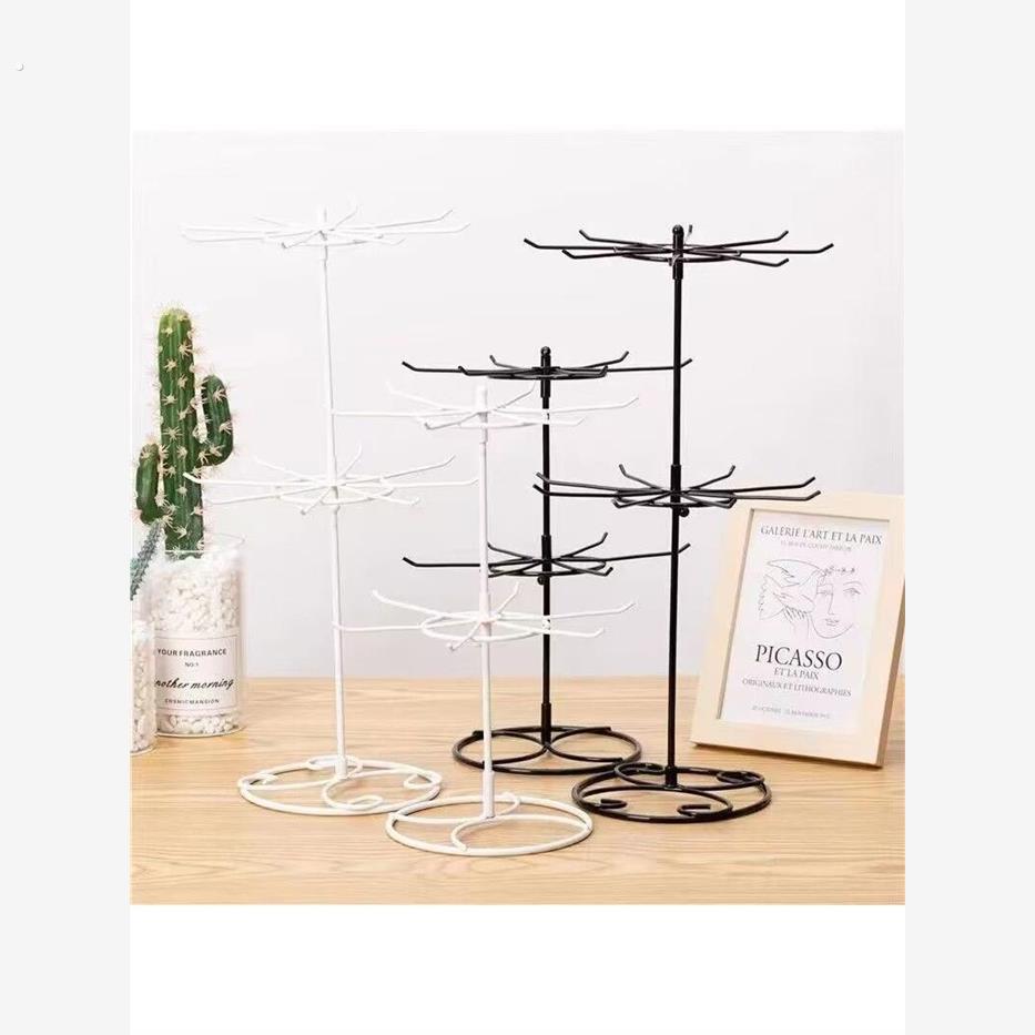 手链展示架首饰项链桌面多层旋转挂件架收纳陈列架子耳环手镯挂台