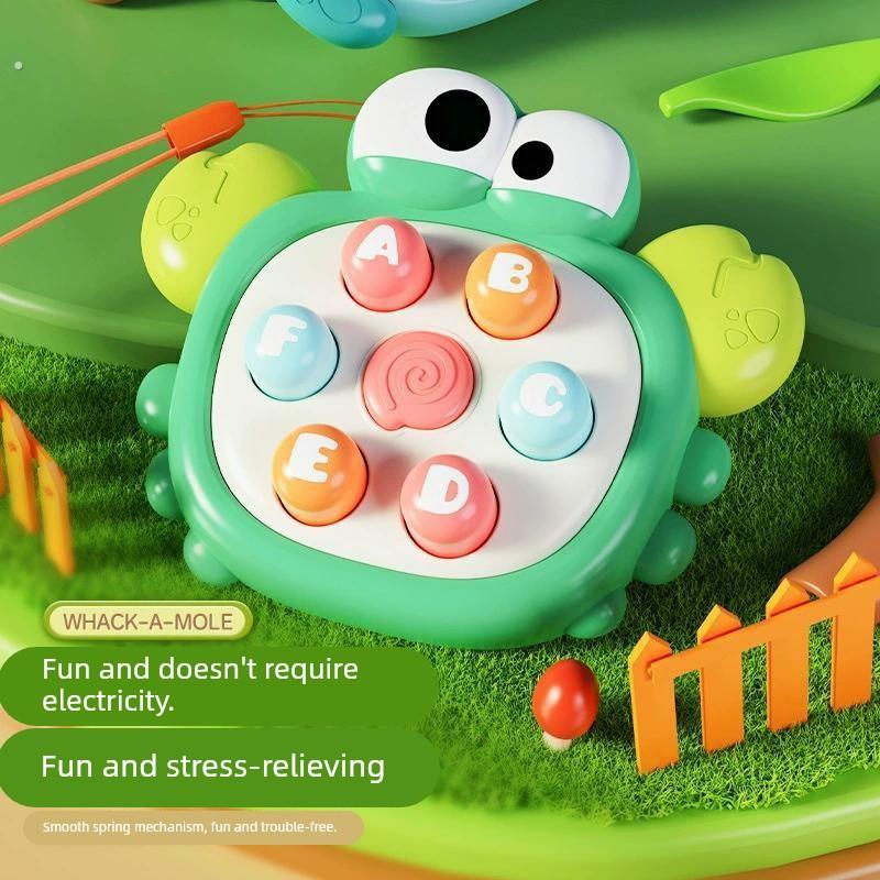 新款迷你萝卜打地鼠宝宝解压安安乐掌上早教亲子互动玩具