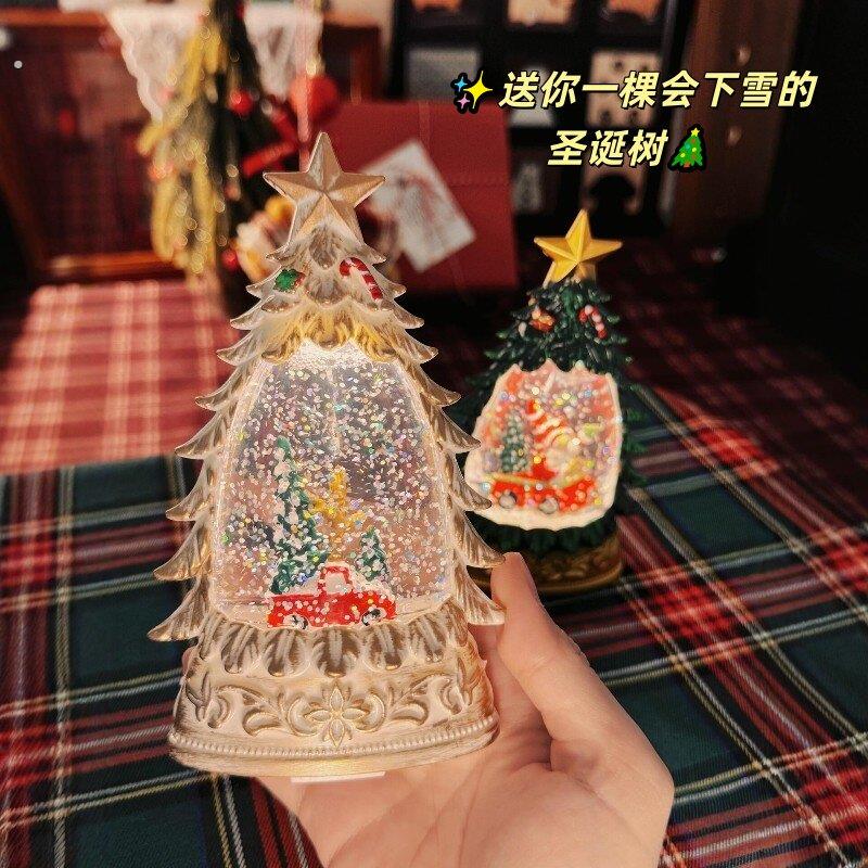 圣诞树夜灯发光蜡烛灯创意桌面摆件节日氛围感场景布置装饰品礼物