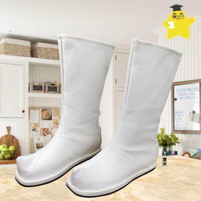 古装靴子古代汉服中长筒男童武侠成人锦衣卫官兵中国风侠客靴子