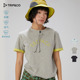 TRIP&CO户外撞色短袖 T恤T恤女圆领直筒复古运动短袖 男徒步登山