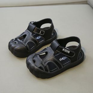 包头学步鞋 子 夏季 3岁鞋 男宝宝凉鞋 12个月小童1 软底婴儿鞋 新款