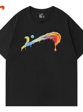 贵人鸟潮牌运动ins宽松运动男女纯棉短袖T恤GD35644A268YX