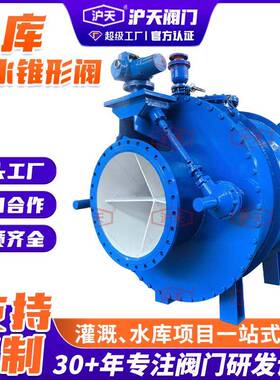 固定锥形阀活塞式多功能控制阀手电水库排水阀ZZF管中段锥开阀ZFL