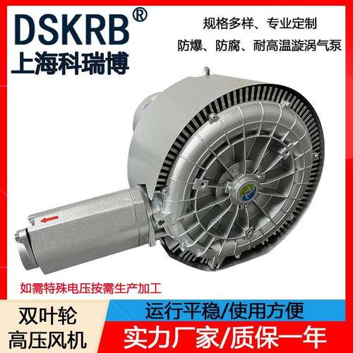零售2GH320-H26380V0.85KW漩涡高压鼓风机高吸力旋涡气泵