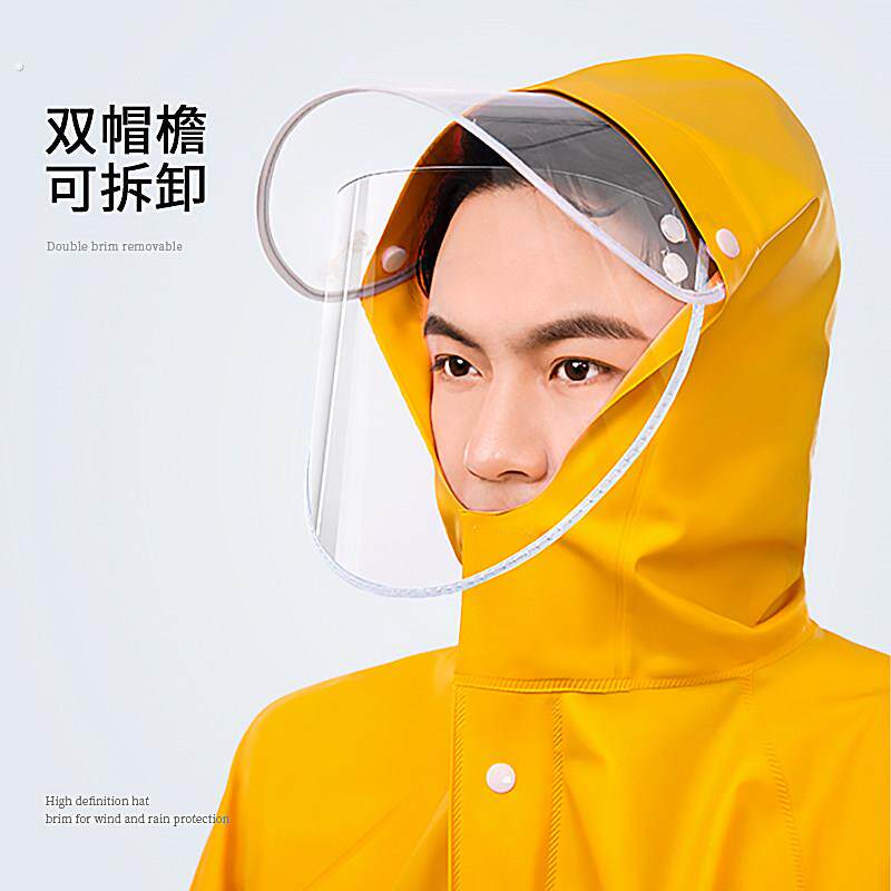 送美食团购雨衣雨裤套装男女分体加厚长款全身防暴雨骑行外卖雨披