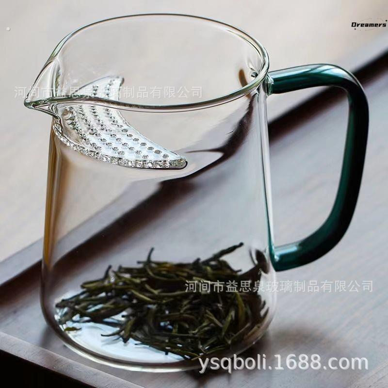 月牙公道杯分茶器茶海加厚玻璃泡茶器带过滤茶壶大号简约创意厂家