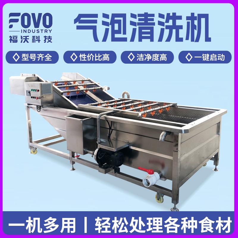 全自动皇冠梨流水线 自然喷淋红肉苹果气泡清洗机 油桃清洗机