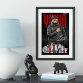 利物浦克洛普油画款 饰相框照片墙桌摆挂框酒吧壁画 装