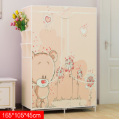 简易衣柜布艺拉链全封闭现代经济型组装 折叠宿舍单双人收纳布柜子