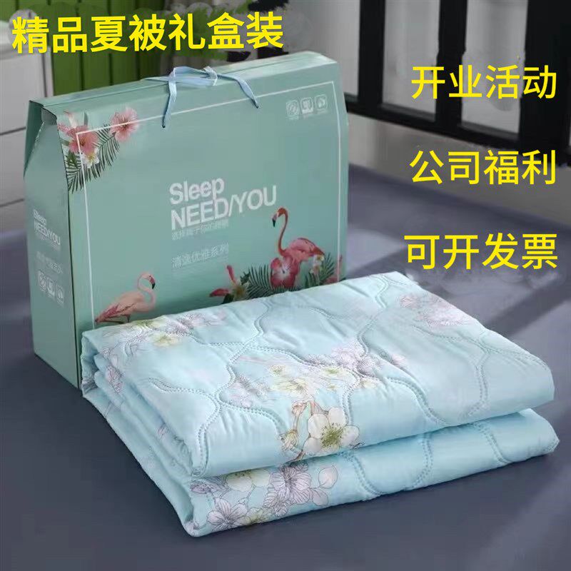 夏被装开业活动礼品公司福利夏凉被芯礼品送客户空调被装