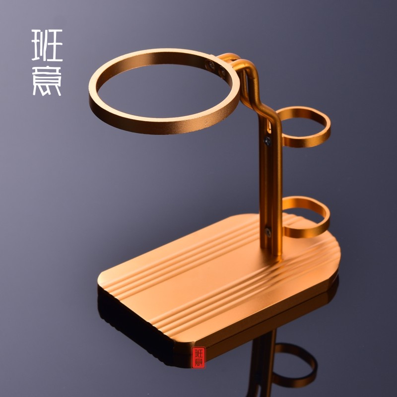 懒人泡茶架耐热玻璃过滤茶漏架加厚分茶器公杯茶海咖啡架