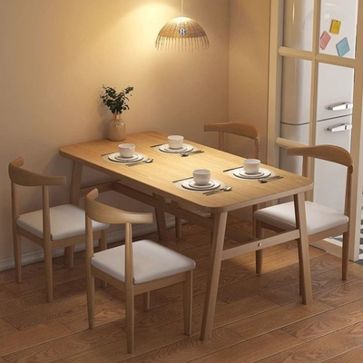 餐桌快餐店桌椅出租屋饭桌子饭店桌椅餐饮商用家用简约饭桌小户型