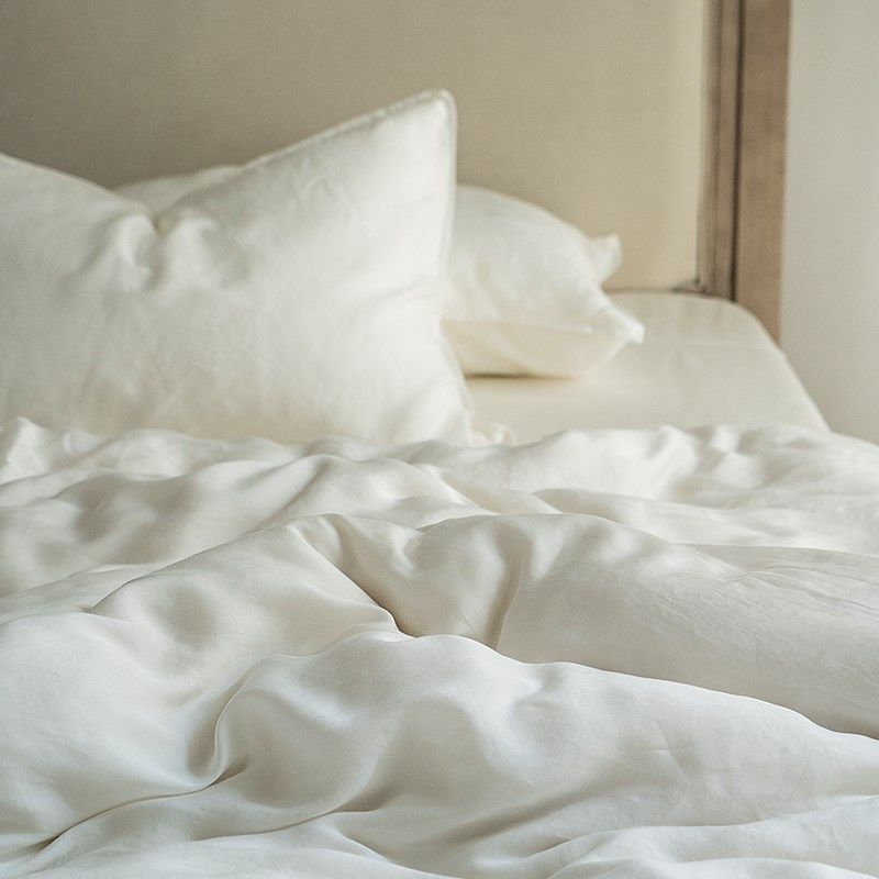 复古哑光超柔80支天丝四件套 天然纤维床笠被套做旧双人床上用品