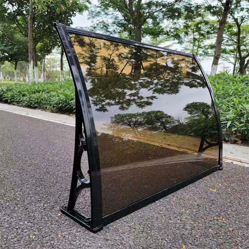 加厚铝合金雨棚屋簷雨窗户阳台雨搭户外挡雨耐力板雨棚
