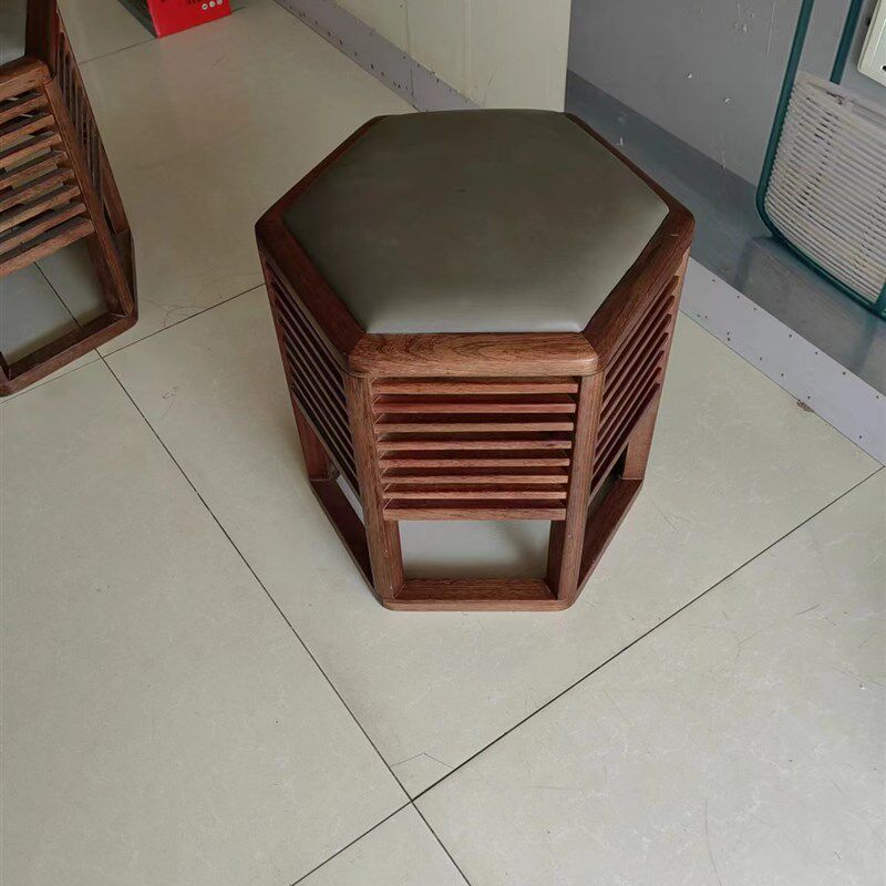 六角凳餐凳新中式换鞋凳矮凳边几鼓凳梳妆台化妆凳喝茶凳