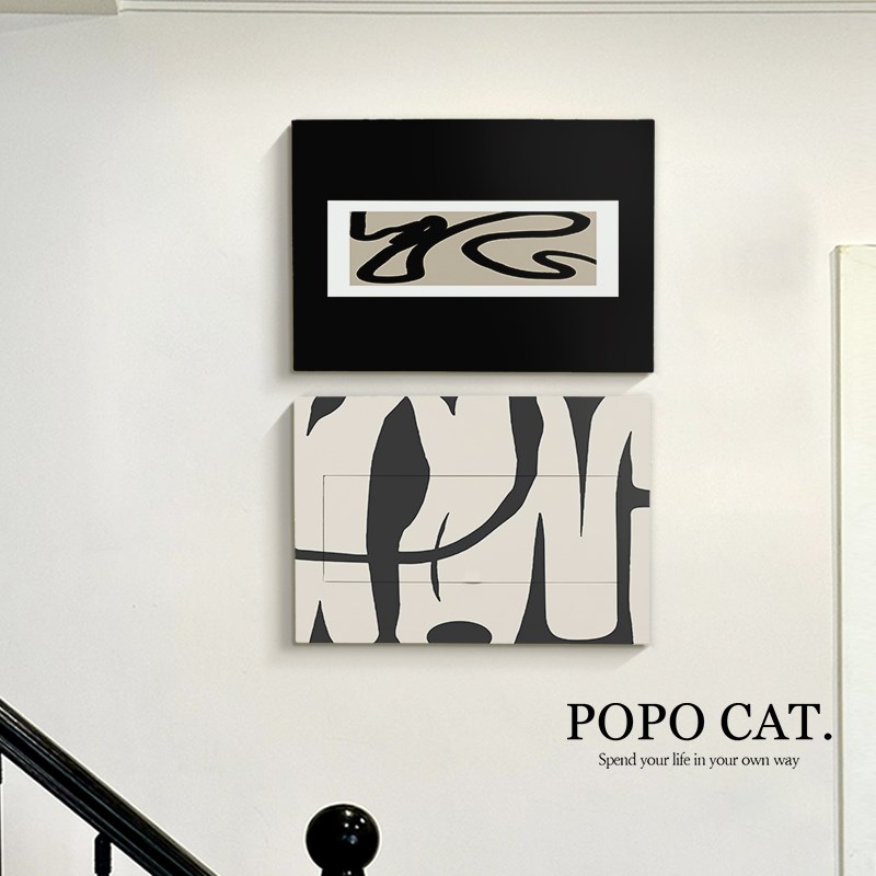 2025电表箱装饰画轻奢高级感配电箱盖板贴纸现代简约电闸盒挂画