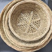 竹编晾晒筛子大孔晒鱼干肉簸箕豆腐结实漏油菜籽米筛农村稻谷篮子