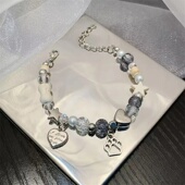 失氧星星小猫爪手链女轻奢小众ins风设计高颜值可爱串珠手链闺蜜