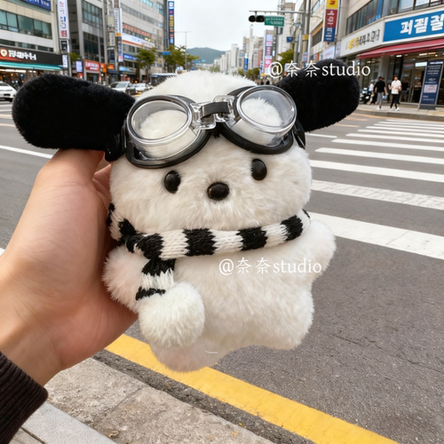 可爱帕恰狗书包包挂件钥匙扣链毛绒公仔玩偶毛绒diy小挂饰创意潮