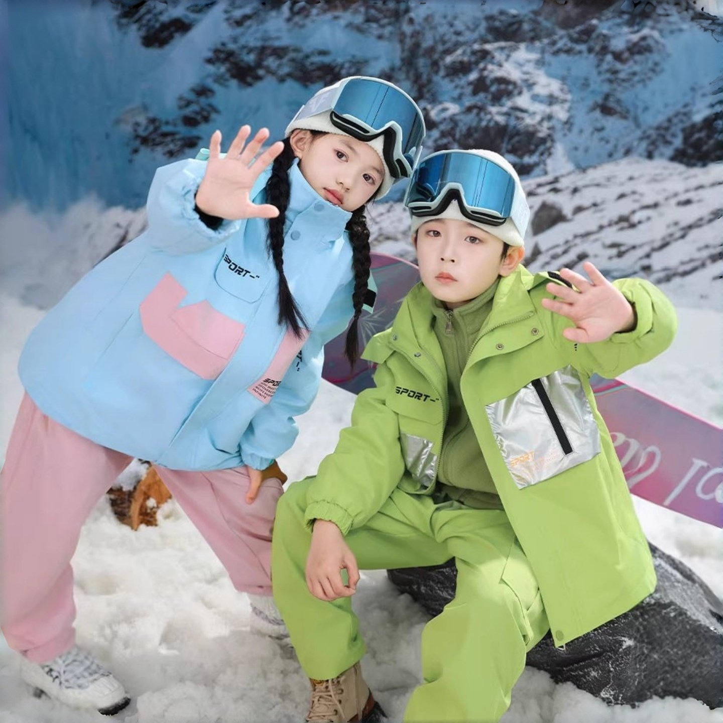 新款儿童滑雪服套装男女孩加厚保暖三防冲锋衣专业冬季滑雪衣裤,童装/婴儿装/亲子装,儿童滑雪服,淘宝优惠券,粉丝福利购,淘宝优惠卷