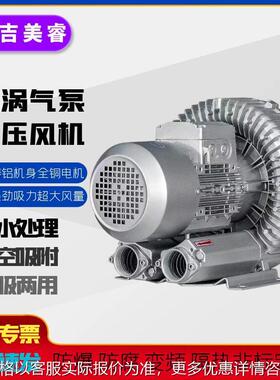 2RB-510漩涡式气泵风刀吹水珠1600w蓄粪发酵曝气高压鼓风机1.6kw