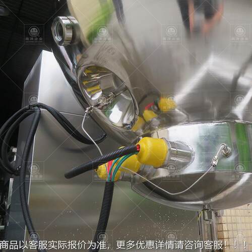 自动 触屏控制加热夹层WBC锅拌手摇倒料酱料夹层搅锅电 可倾式夹
