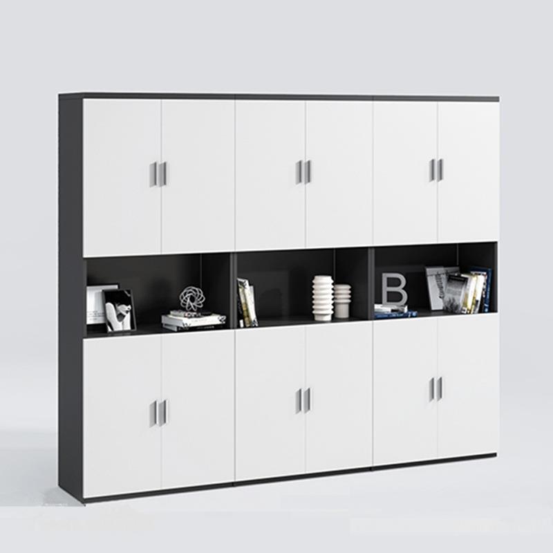 上海木质文件柜资料档案柜办公室书柜带锁柜子板式书架茶水储物柜