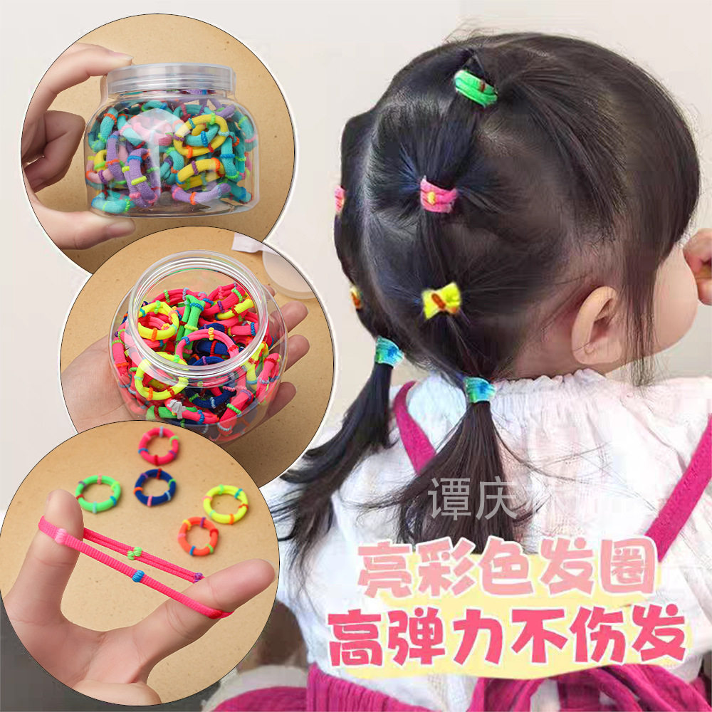 小皮筋女扎头儿童不伤发弹性好头绳宝宝夏天竹节发圈发绳头饰女