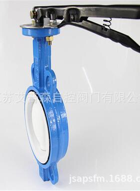 球阀/手柄式对夹四氟球阀/D71F-16手柄式蝶阀蝶阀蝶阀碳钢