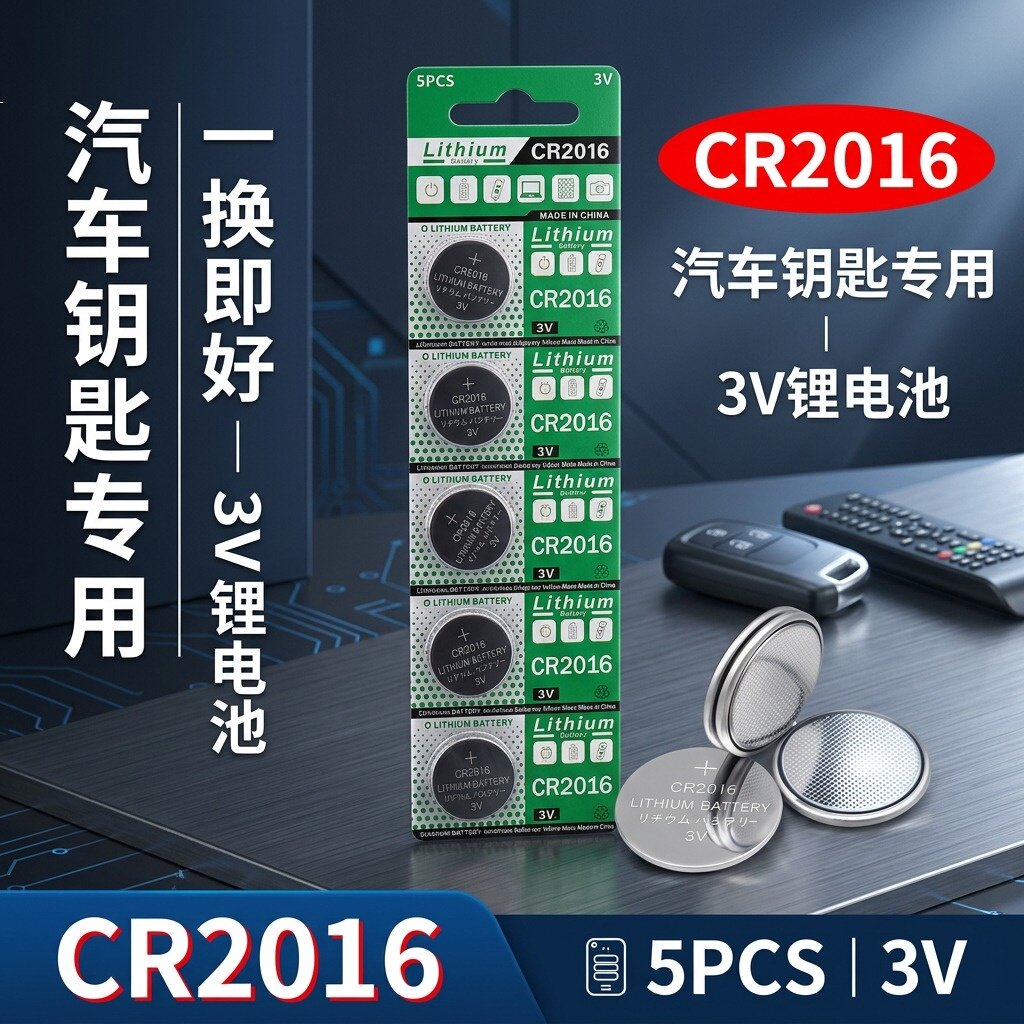 CR2016/3V纽扣电池车钥匙遥控器
