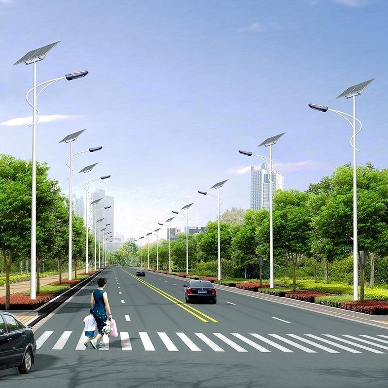 新农村建设太阳能路灯单臂LED照明灯户外led太阳能灯