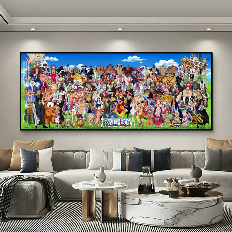 海贼王全家福客厅装饰画路