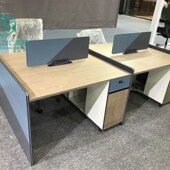 职员四人位办公桌办公室桌椅组合屏风工作位单双 246人卡座电脑桌