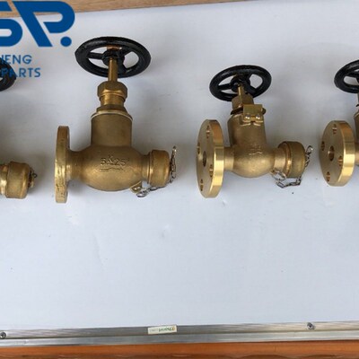 IMPA751701 船用青铜皮龙空气管门开关 直通  F-7334