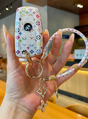 专用宝马5系车钥匙套25款1系x1新款x5汽车x3壳ix1三五系i5壳i3扣