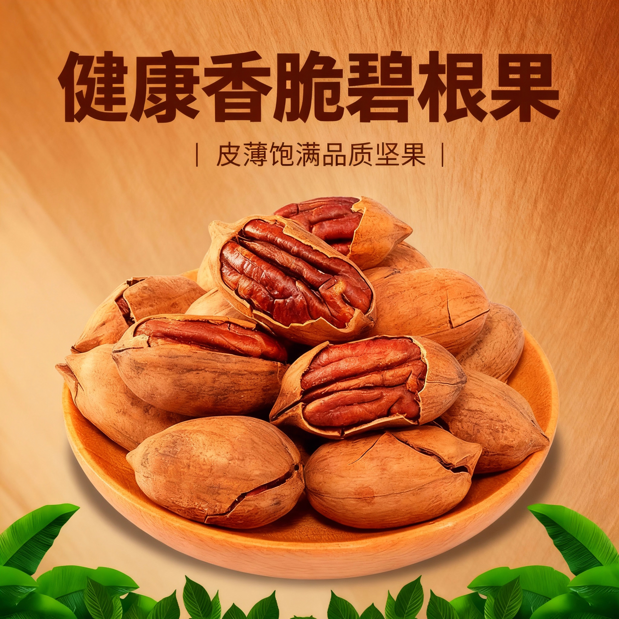 年货碧根果100g袋装盐焗味坚果零食小吃休闲零食解馋休闲零食坚果