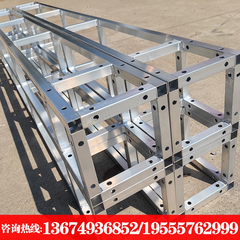 20镀锌桁架25圆管小铝架舞台桁架钢铁广告喷绘架背景桁架户外桁架