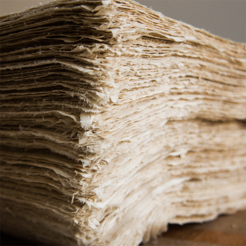 传统手工毛边皮纸明清仿古纸小楷半生半熟小品国画创作书法宣纸