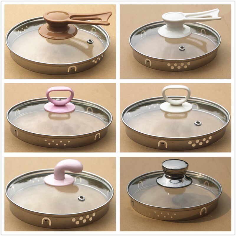 通用新飞养生壶盖子配件煮茶壶花茶壶盖钢化玻璃上盖304不锈钢盖