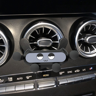 奔驰GLA级手机车载支架A180 A200LGLB200B级圆形涡轮出风口手机架