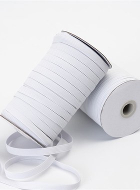 180米/桶 松紧带细扁窄 0.3/0.5/0.8cm橡筋带黑色衣服细皮筋辅料