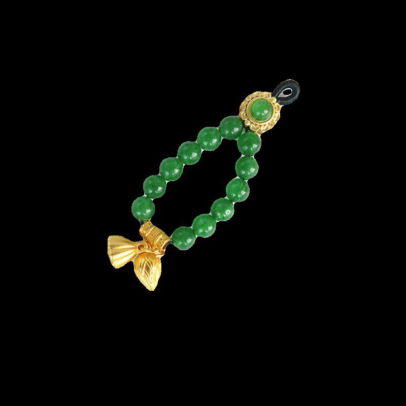 国风玉珠绿色复古装饰扣改良旗袍新中式马甲唐装汉服领口挂件吊坠